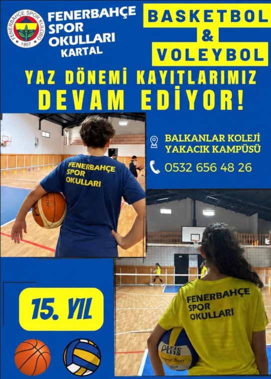 Fb Basket Kartal -Kartal Voleybol Okulu -Kartal Basketbol Okulu -Fb Spor Okulu
